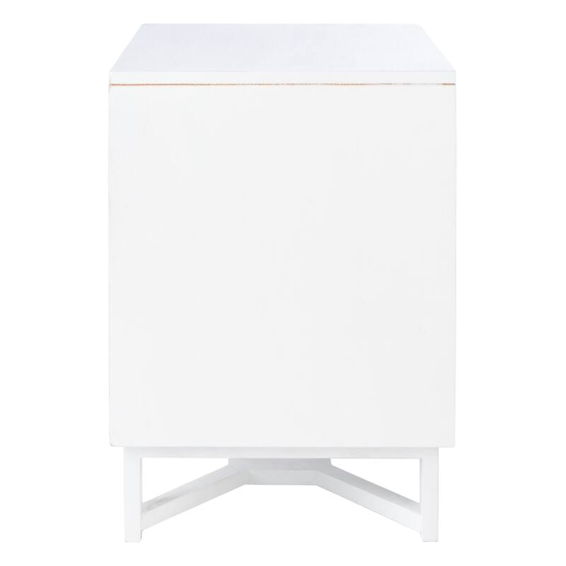 SAFAVIEH Dayana 2-Drawer Rattan Accent Table Nightstand