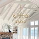 preview thumbnail 2 of 7, KAWOTI 40" 20-light Modern Adjustable Wagon Wheel Chandelier, 2-Tier