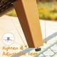 preview thumbnail 13 of 54, 11-Piece Outdoor Wicker Half-Round Furniture Set, Half-Moon Sectional Sofa Set All Weather Rattan Curved Conversation Sets