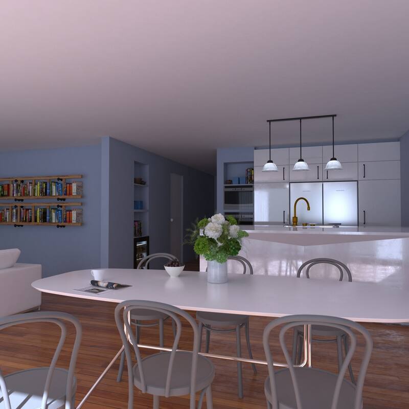 Linear Chandelier Pendant Light - 3 Light Island Bronze Finish Modern Farmhouse - 16.63