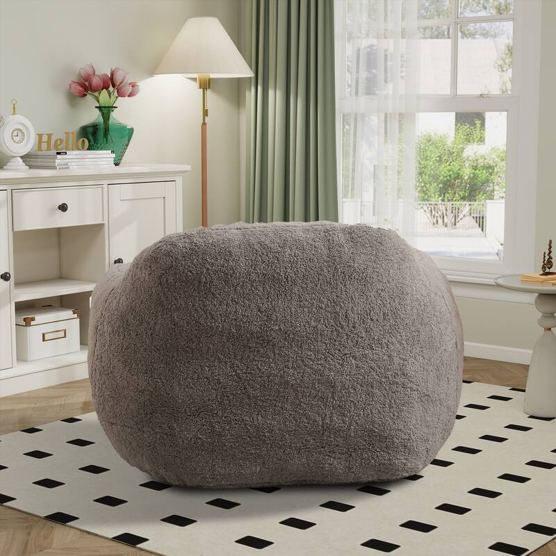 Teddy Bean Bag Chairs,Lazy Sofa Bean Bag Chairs with Armrest