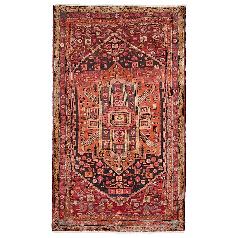 ECARPETGALLERY Hand-knotted Anadol Orange Wool Rug - 4'4 x 7'3