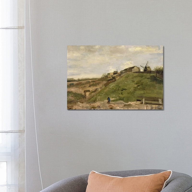 iCanvas "The Hill at Montmartre with Stone Quarry" by Vincent van Gogh Canvas Print - 18x26x1.5