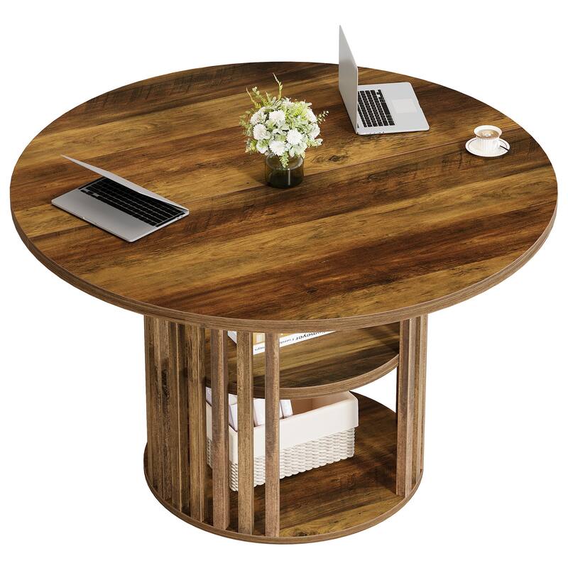 Solid Wood Small Meeting Room Table for Office Conference Room