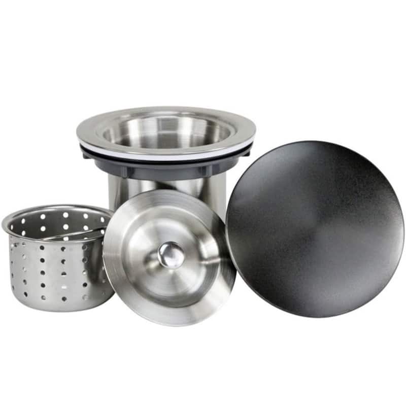 Kingsman 36 Inch Galaxy Black Matte Black Stainless Steel Undermount 16-Gauge Kitchen Sink Single Bowl