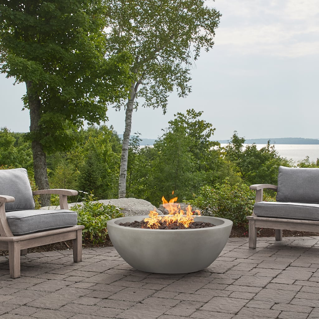 Alta Medium Propane Fire Bowl in Shade by Jensen Co - 38 x 38 x 14