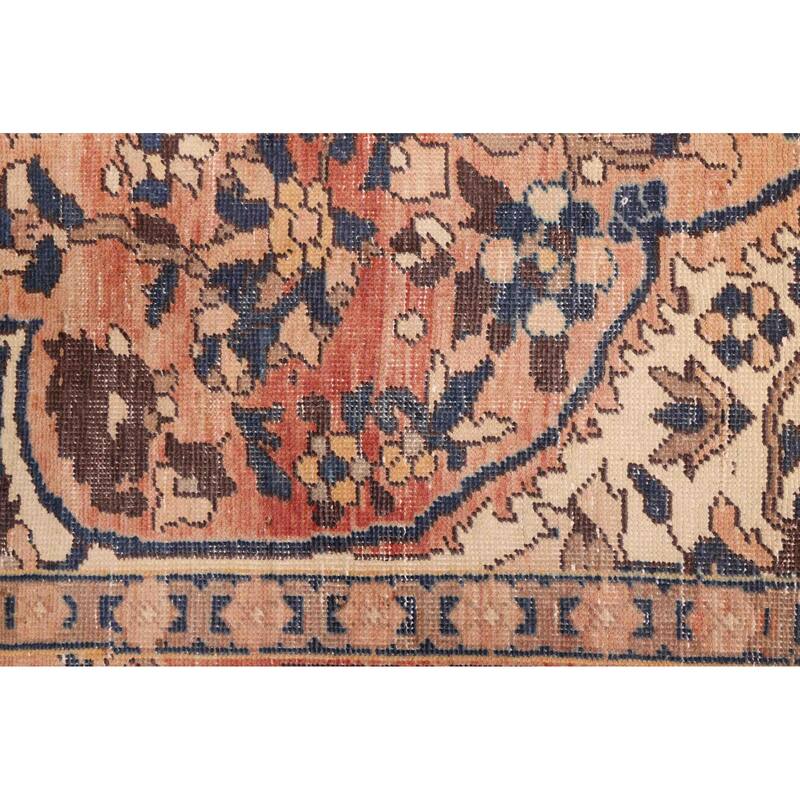 ECARPETGALLERY Hand-knotted Antalya Vintage Copper Wool Rug - 6'7 x 10'1