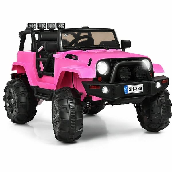 slide 2 of 11, 12V Electric Ride On Truck with Parental Remote Control and LED Lights 2-4 Years