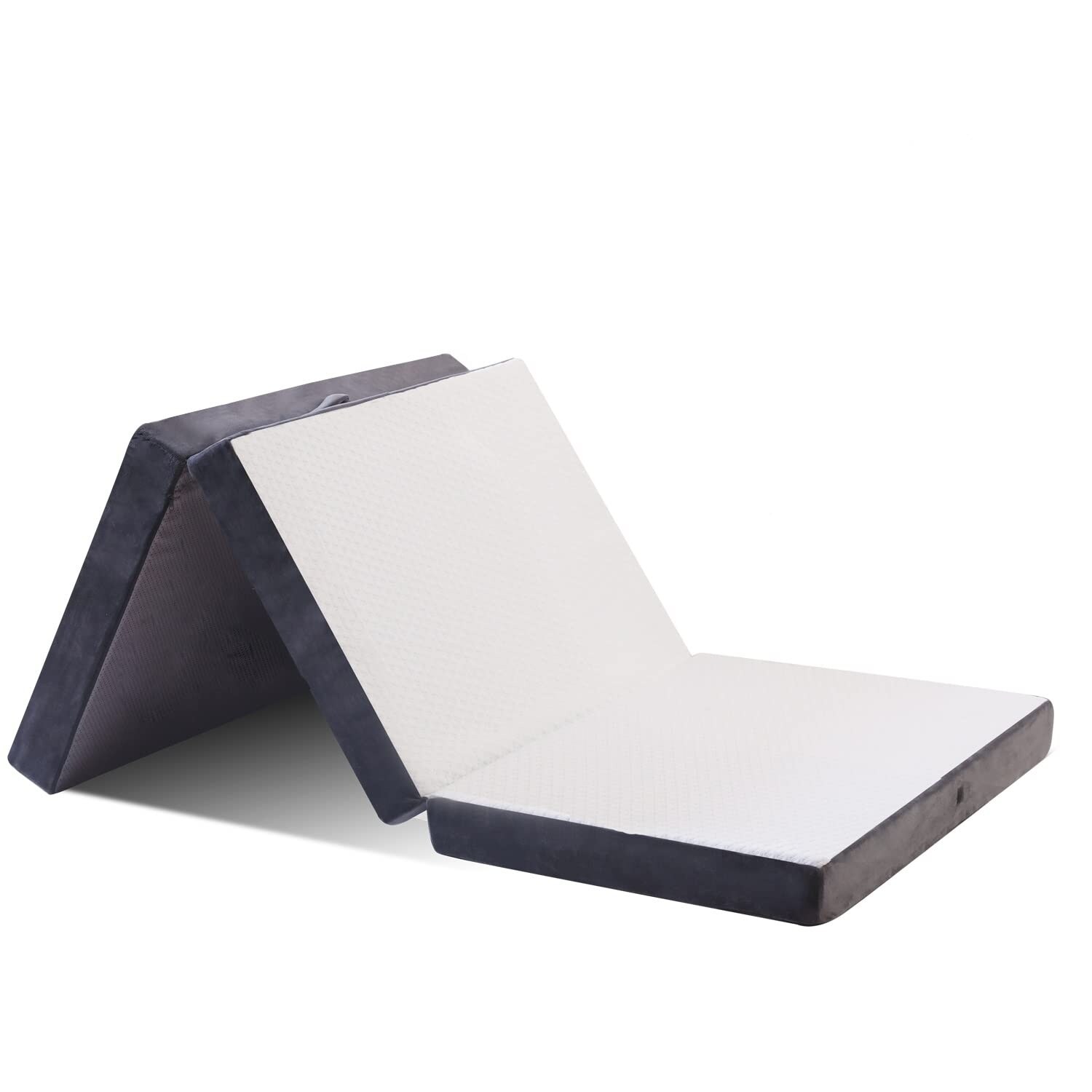 6.0 inch Folding Mattress Single Camping Mattress with Super Soft Removable Bamboo Cover Folding Bed Twin Mattress