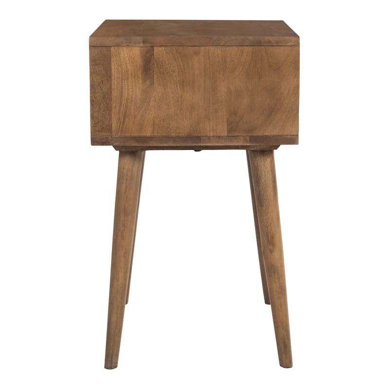 Glenda Solid Wood One-Drawer Nightstand