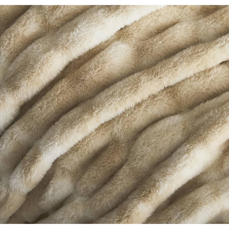 Nanshing Yoona Faux Fur Reversible Throw Blanket