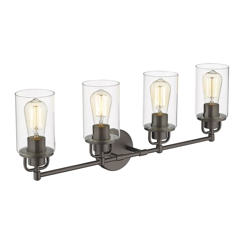 Bathroom Vanity Lights, Bathroom Wall Light Fixtures with Clear Glass Lampshade