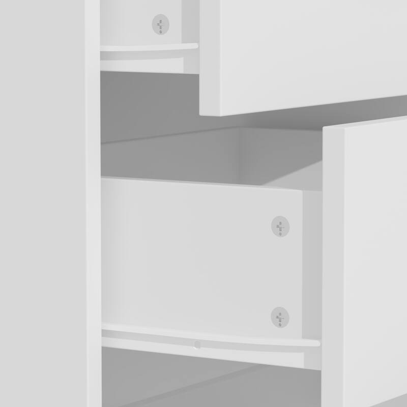 LED Full Length Mirror Jewelry Cabinet with 3 Drawers & Sliding Storage, Lighted Vanity Storage Dresser