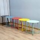 preview thumbnail 1 of 47, Clihome Weather-resistant Outdoor Steel Round Side Table