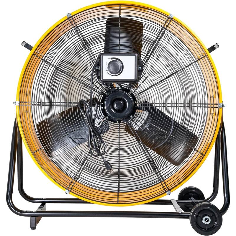 iLiving 30 Inches 12350 CFM Heavy Duty High Velocity Barrel Floor Drum Fan with DC Brushless Motor, Stepless Speed Adjustment