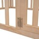 preview thumbnail 33 of 38, Full Size Wooden Floor Bed Frame with Safety Fence and Privacy Door - Stylish & Minimal Daybed