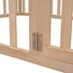 preview thumbnail 18 of 34, Twin Floor Bed Frame, Fun Fence Design with Openable Door, No Slats