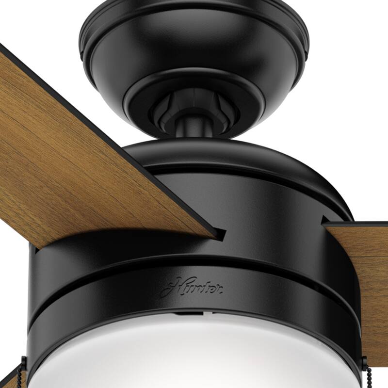 Hunter 42" Acumen Ceiling Fan with Integrated LED Light Kit and Pull Chain - Modern, Contemporary, Transitional