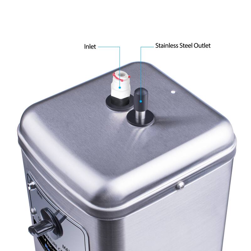 RH-150 Instant Hot Water Tank with Single Lever Polished Chrome Faucet
