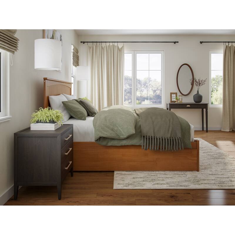 Nantucket Bed with Footboard and Twin Extra Long Trundle