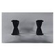 preview thumbnail 7 of 7, Furniture of America Helvetia Modern Black 58-inch Glass Top Dining Table