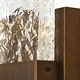 preview thumbnail 3 of 9, Modern Glam LED Flush Mount Textured Glass Wall Sconce Accent Bedroom Lighting - W4.7" x H9.1"