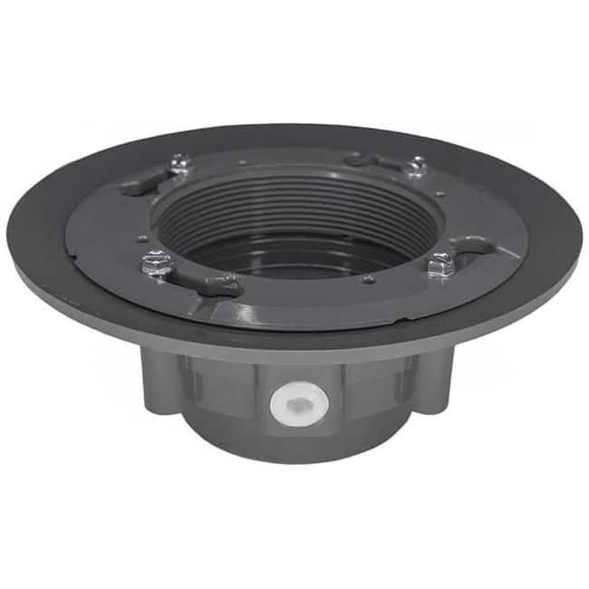 Infinity Drain CDP 43 W Clamp Down PVC Drain with 4" Throat and 3"