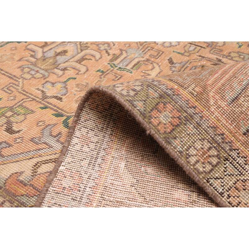 ECARPETGALLERY Hand-knotted Antalya Vintage Copper Wool Rug - 9'6 x 12'6