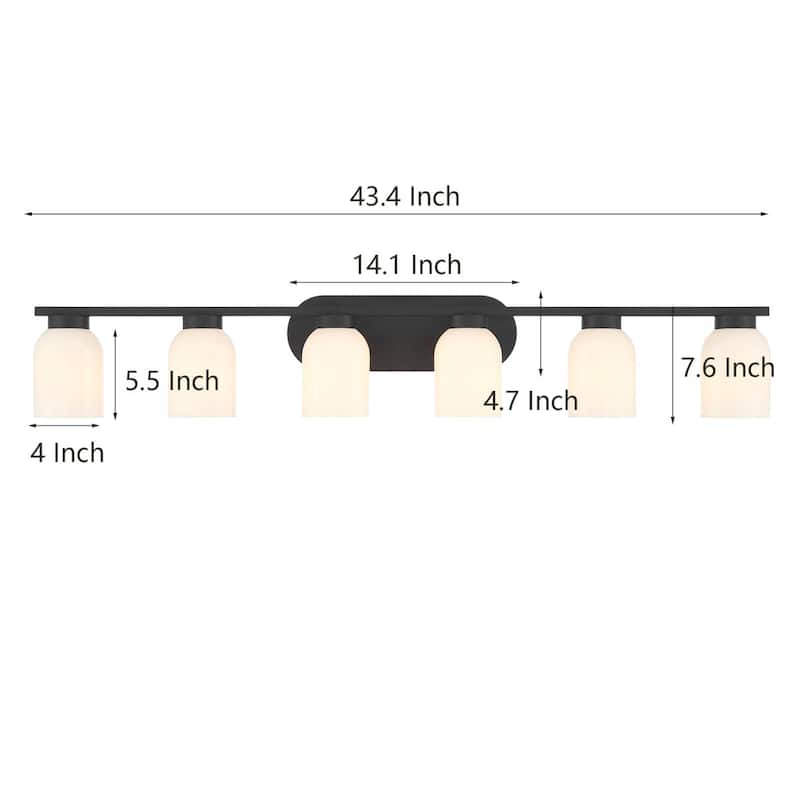 Acroma 6 - Light Dimmable Vanity Light