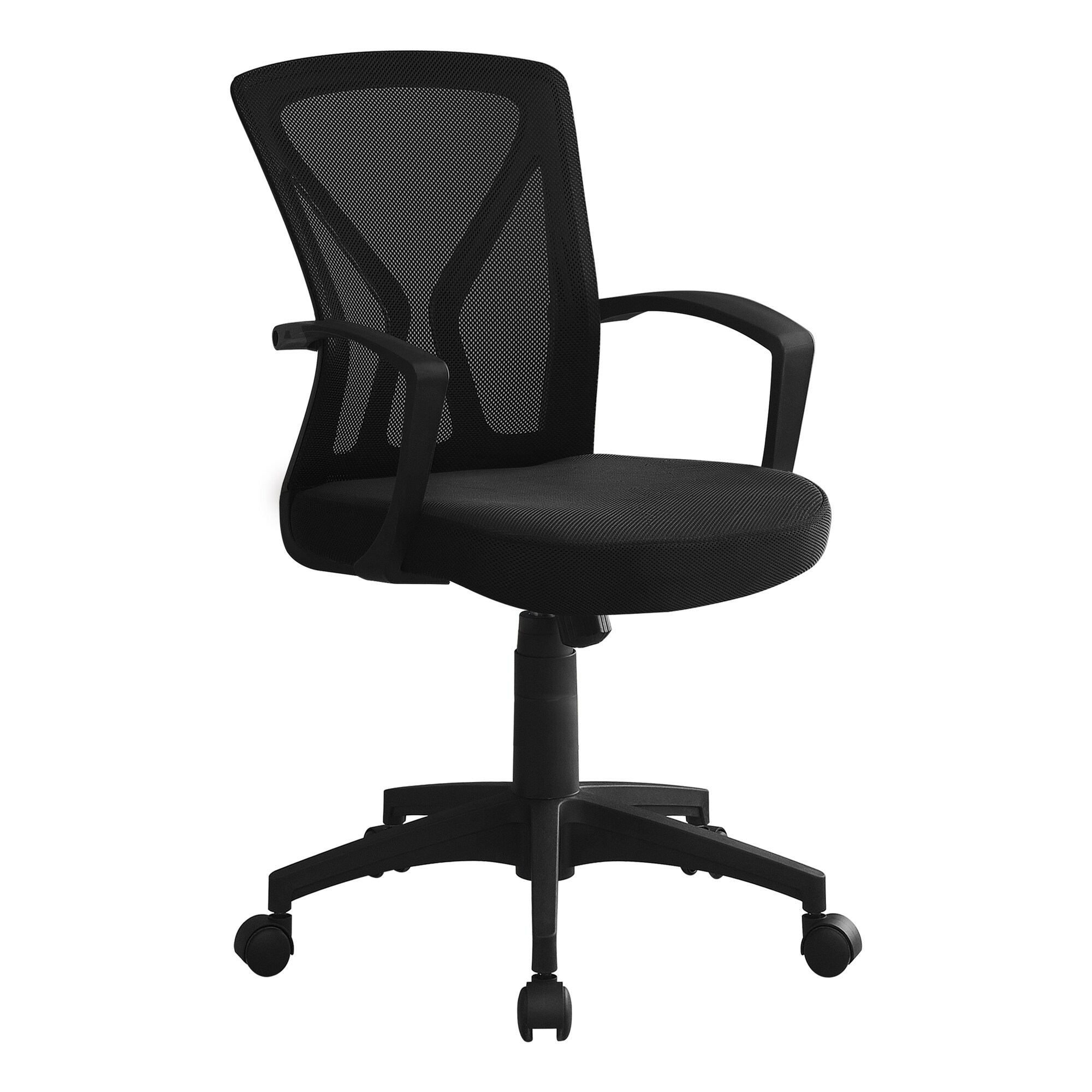Office Chair, Adjustable Height, Swivel, Ergonomic, Armrests, Computer Desk, Work, Metal, Fabric, Contemporary