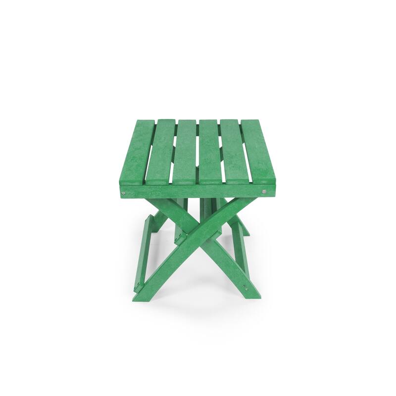 Santorini Fully Assembled All-Weather Recycled HDPE Outdoor Folding Side Table