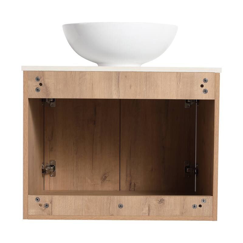 BNK 24"/30" Single Sink Bathroom Vanity with Soft Close Door, Modern Floating Vanity