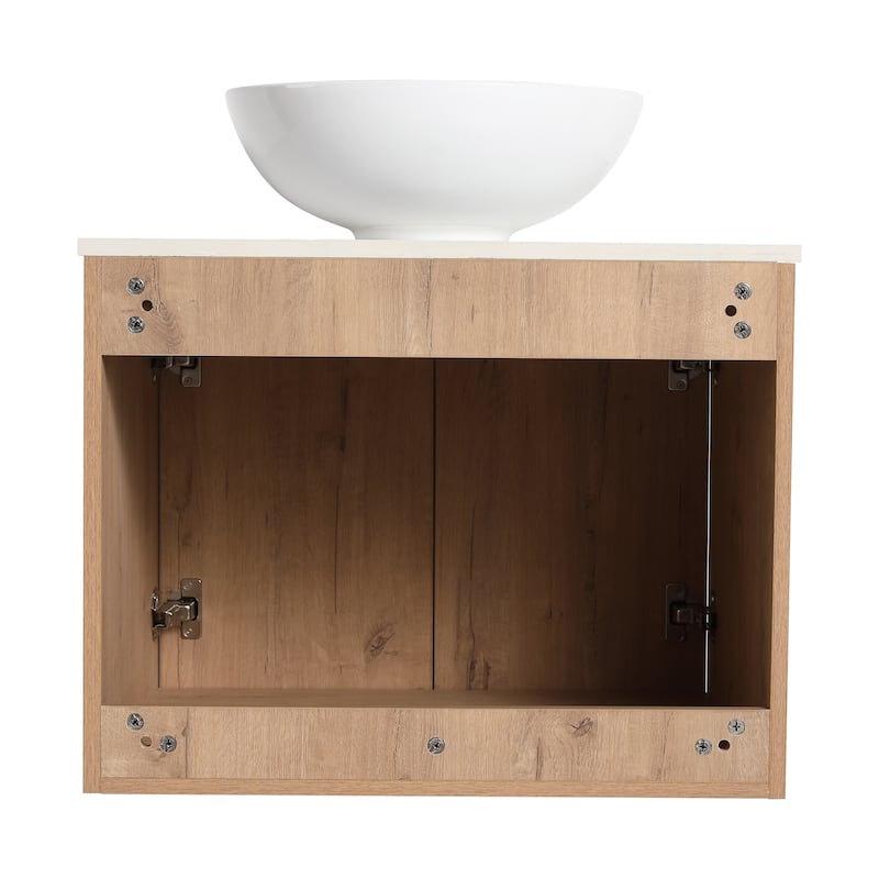 Bathroom Vanity With Sink In 24/30 Inch, Floating Bathroom Vanity With Soft Close Door
