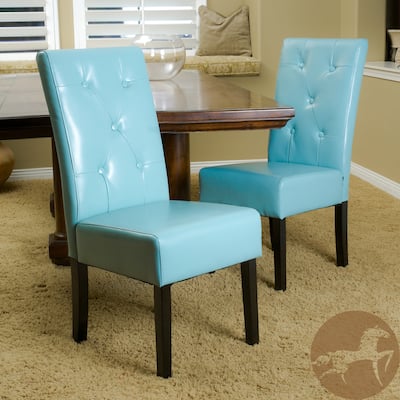 Set of 2 Contemporary Upholstered Dining Chairs