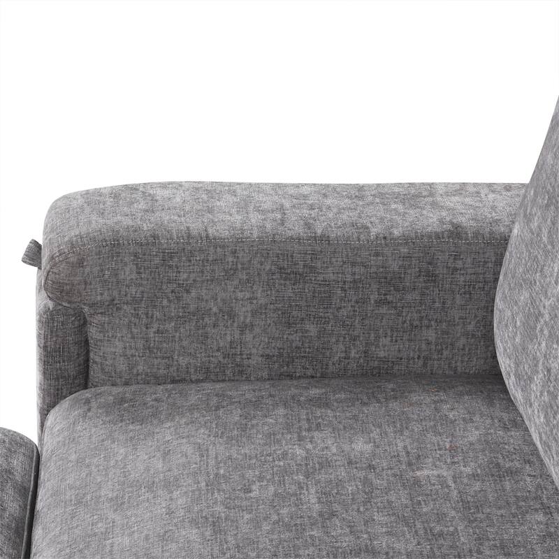 L-shaped Padded Modular Sofa w/Storage Space,USB Ports & Cup Holders