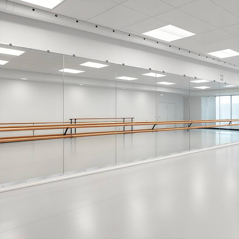 Wall Mirror Home Gym Mirror Dance Studio Mirror Tempered Glass Mirror