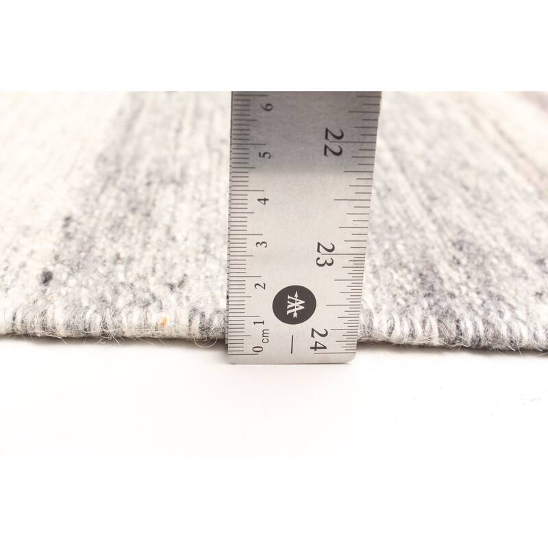 ECARPETGALLERY Flat-Weave Ankara FW Cream Wool Kilim - 5'1 x 7'7