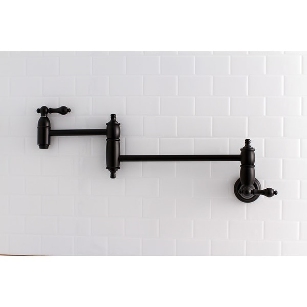 Restoration Wall Mount Pot Filler Kitchen Faucet. Opens flyout.