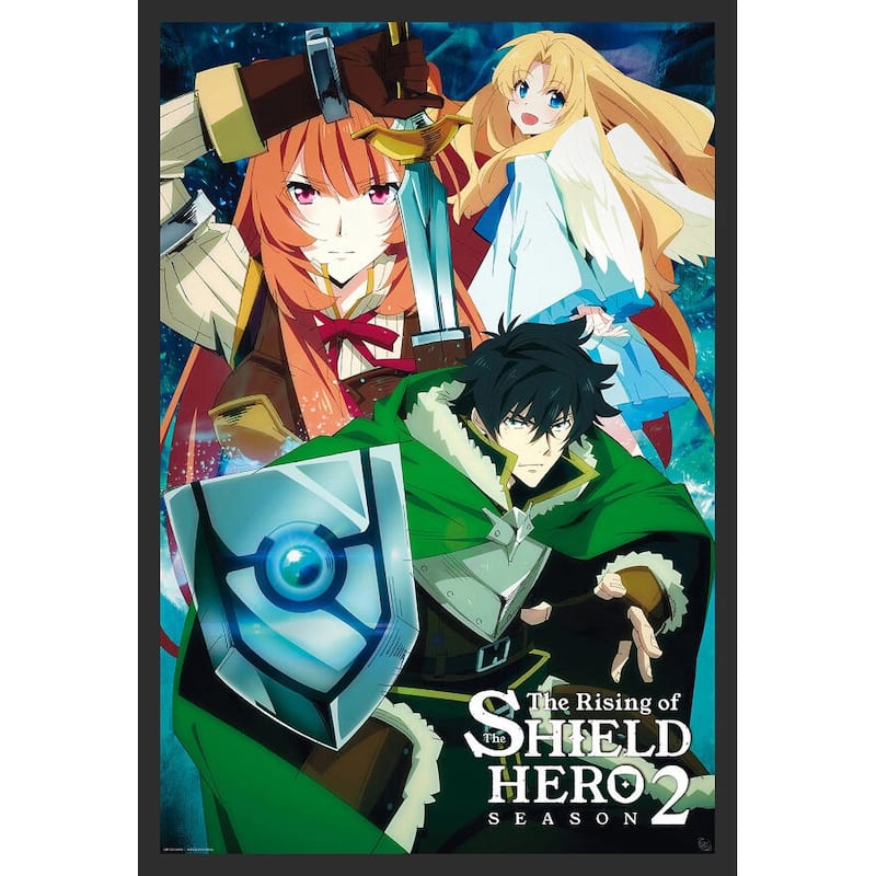 The Shield Hero - Naofumi's Party Framed Art Poster - 24 x 36 Inch