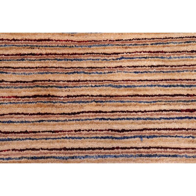 Chic hourglass Echo Gabbeh Hand Knotted Wool Area Rug