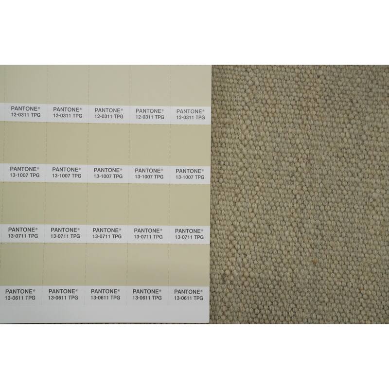 Hand Woven Oriental 100% Wool Carpet Southwestern Tribal Beige & Ivories Kilim Area Rug - 9' 2'' X 6' 0''