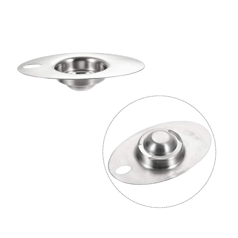 Egg Separator Stainless Steel Egg Yolk Separator Kitchen Baking Tool Egg Shape - Silver