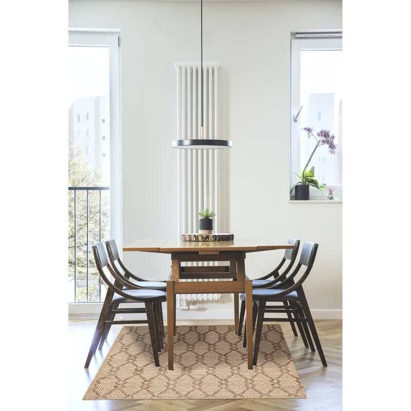 Marrakech Cream Kilim 5'2" x 7'8" - 5'2 x 7'8