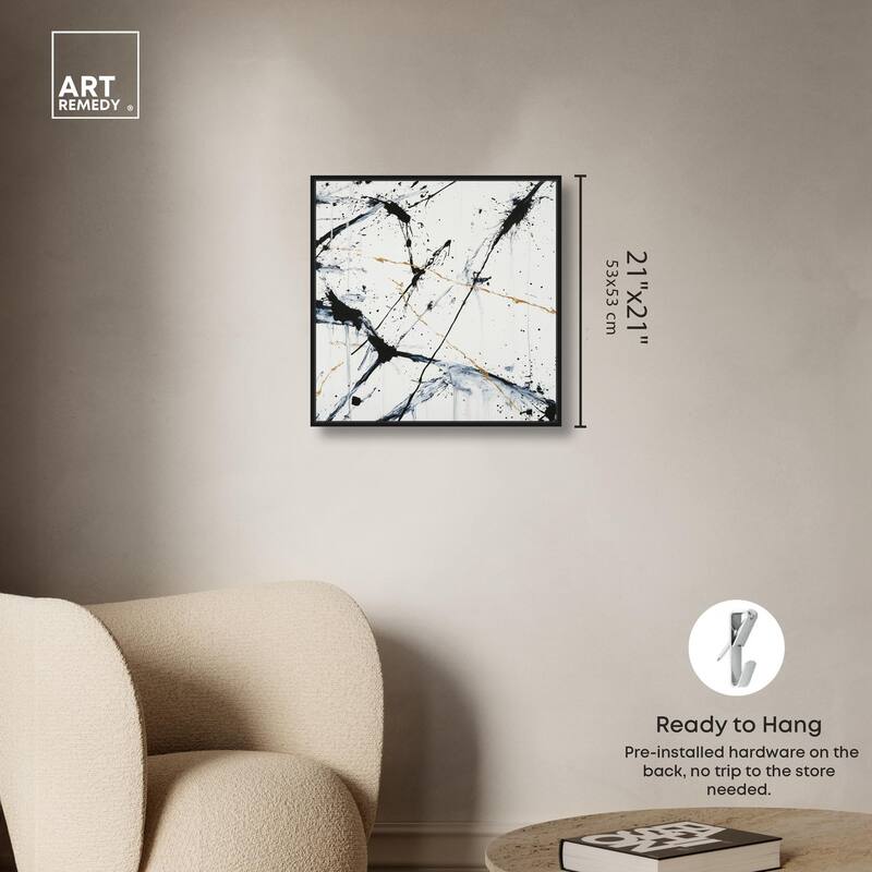 Splintered Impact I Canvas by Art Remedy