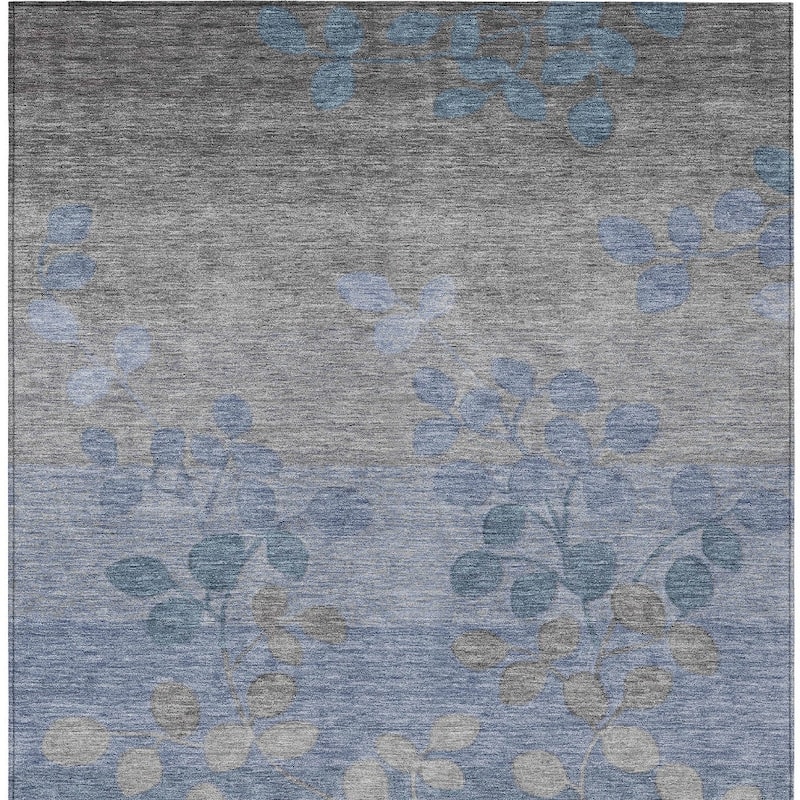 HomeRoots Floral Transitional Rectangle Outdoor Rug