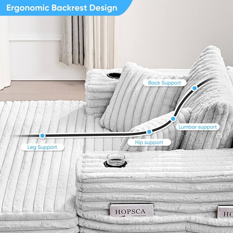 Mixoy Modern Corduroy Fabric Sofa Bed Chair,Single Sofa Chair With Cup Holders,Wide Armrests,Sleeper For Apartment