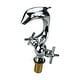 preview thumbnail 11 of 11, Chrome Bathroom Faucets 9.5 in. Dolphin Shaped Bathroom Sink Faucet with 2 Handles Renovators Supply
