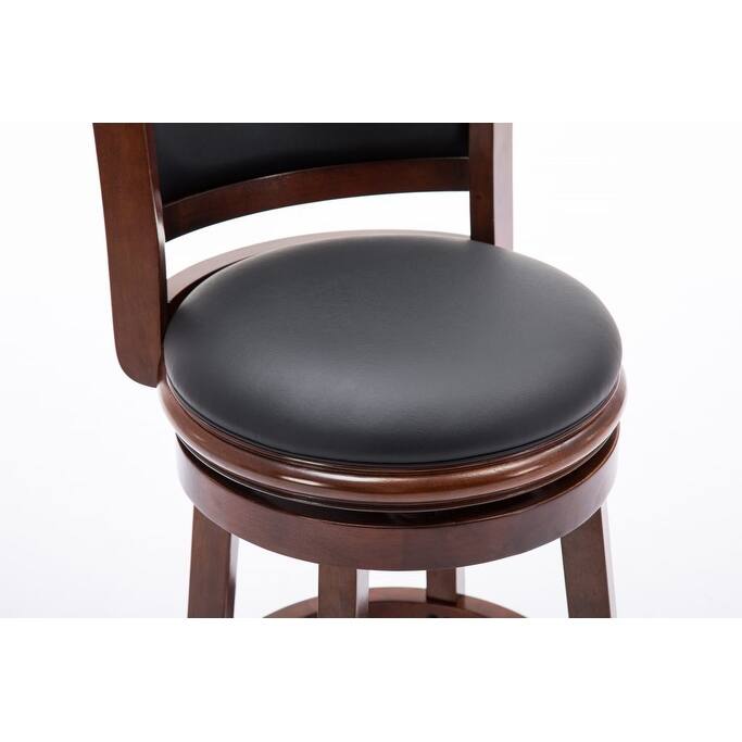 Augusta Wood Indoor Swivel Barstool