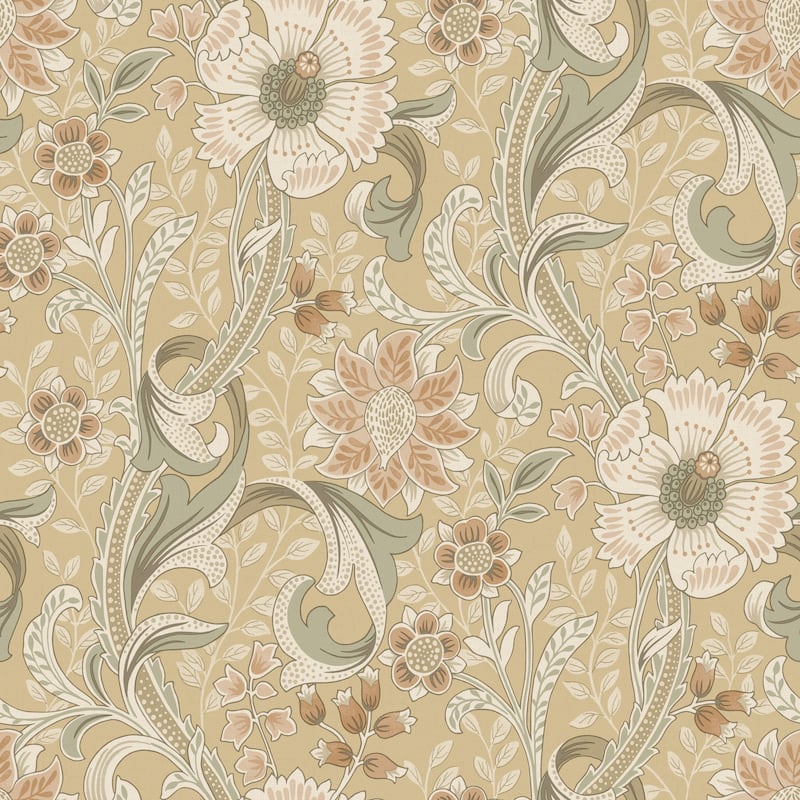 Chesapeake Liora Butter Floral Trail Wallpaper