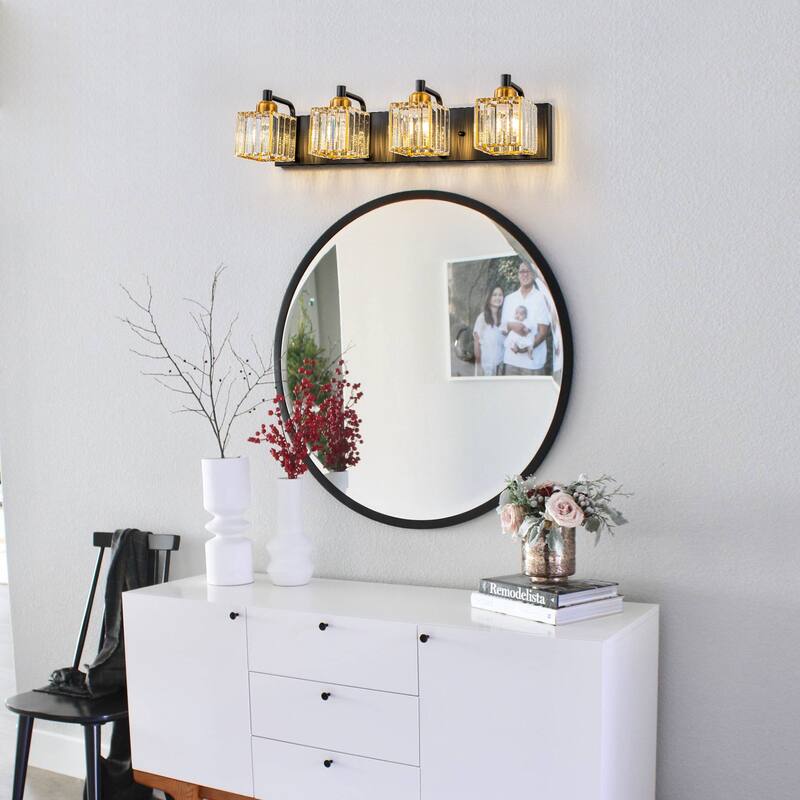 Modern 3/4/5-lights Crystal Bathroom Light Fixtures